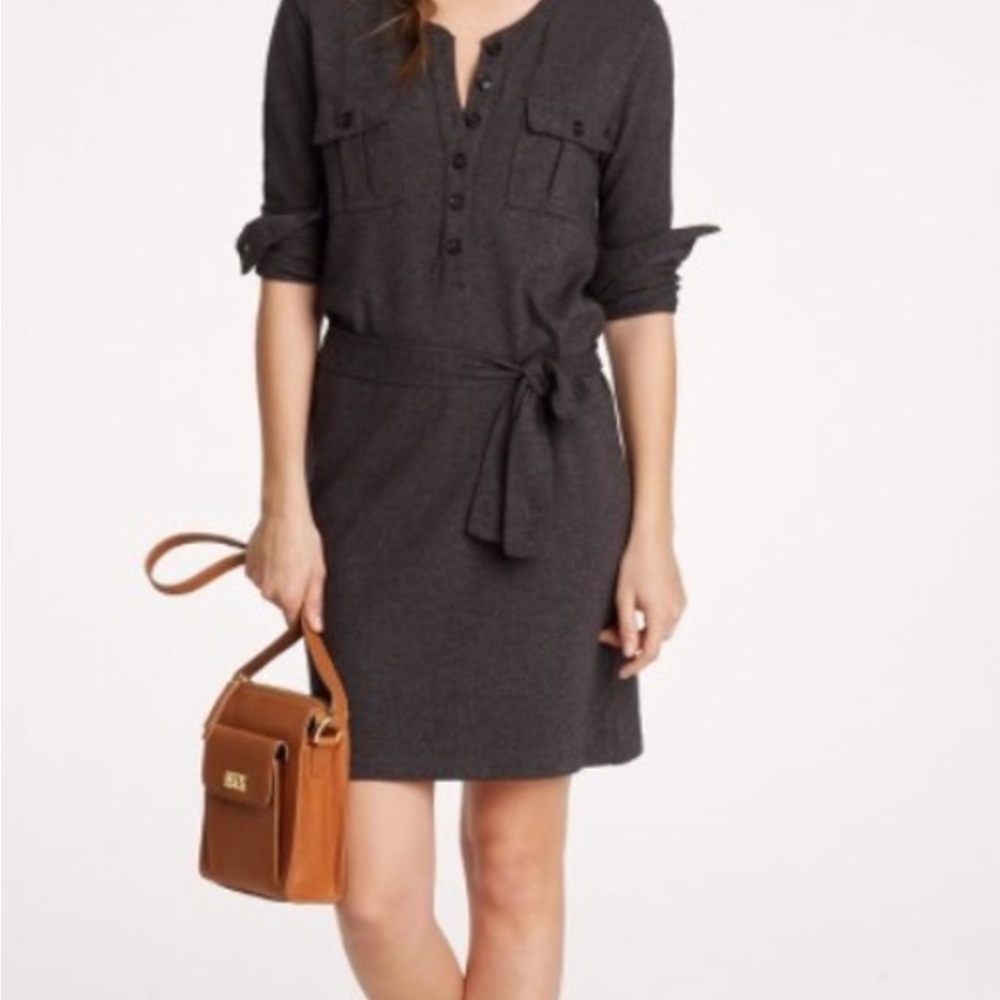 J.Crew Utility Knit Dress- Heather Coal- Never worn- Size Medium